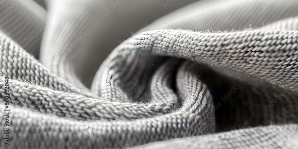 Poster background image of polyester-cotton blend fabric with space for text. concept textile background, f