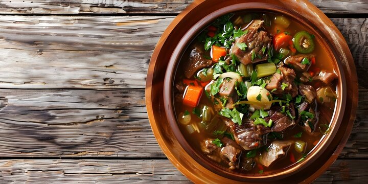 The Popular Indonesian Dish Sop Buntut, Oxtail Soup. Concept Indonesian Cuisine, Sop Buntut, Oxtail, Soup Recipe, Traditional Dish