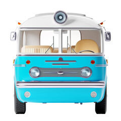 retro tourist bus front