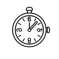 Pocket Watch  icon, Pocket Watch PNG, Pocket Watch SVG, Vintage Pocket Watch vector, Vintage Pocket Watch cut files, Vintage Pocket Watch Silhouette, Stopwatch SVG, Svg files for Cricut, Clock clipart