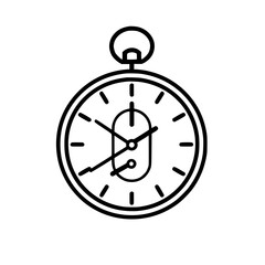 Pocket Watch  icon, Pocket Watch PNG, Pocket Watch SVG, Vintage Pocket Watch vector, Vintage Pocket Watch cut files, Vintage Pocket Watch Silhouette, Stopwatch SVG, Svg files for Cricut, Clock clipart