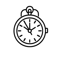 Pocket Watch  icon, Pocket Watch PNG, Pocket Watch SVG, Vintage Pocket Watch vector, Vintage Pocket Watch cut files, Vintage Pocket Watch Silhouette, Stopwatch SVG, Svg files for Cricut, Clock clipart