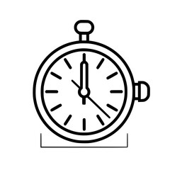 Pocket Watch  icon, Pocket Watch PNG, Pocket Watch SVG, Vintage Pocket Watch vector, Vintage Pocket Watch cut files, Vintage Pocket Watch Silhouette, Stopwatch SVG, Svg files for Cricut, Clock clipart