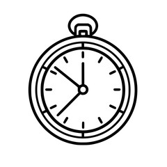 Pocket Watch  icon, Pocket Watch PNG, Pocket Watch SVG, Vintage Pocket Watch vector, Vintage Pocket Watch cut files, Vintage Pocket Watch Silhouette, Stopwatch SVG, Svg files for Cricut, Clock clipart
