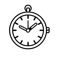Pocket Watch  icon, Pocket Watch PNG, Pocket Watch SVG, Vintage Pocket Watch vector, Vintage Pocket Watch cut files, Vintage Pocket Watch Silhouette, Stopwatch SVG, Svg files for Cricut, Clock clipart