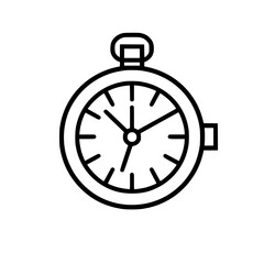 Pocket Watch  icon, Pocket Watch PNG, Pocket Watch SVG, Vintage Pocket Watch vector, Vintage Pocket Watch cut files, Vintage Pocket Watch Silhouette, Stopwatch SVG, Svg files for Cricut, Clock clipart