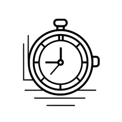 Pocket Watch  icon, Pocket Watch PNG, Pocket Watch SVG, Vintage Pocket Watch vector, Vintage Pocket Watch cut files, Vintage Pocket Watch Silhouette, Stopwatch SVG, Svg files for Cricut, Clock clipart