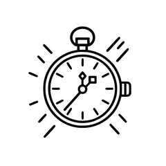 Pocket Watch  icon, Pocket Watch PNG, Pocket Watch SVG, Vintage Pocket Watch vector, Vintage Pocket Watch cut files, Vintage Pocket Watch Silhouette, Stopwatch SVG, Svg files for Cricut, Clock clipart