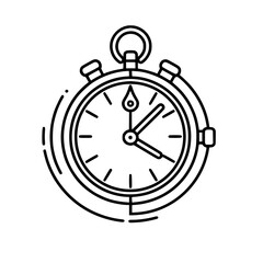 Pocket Watch  icon, Pocket Watch PNG, Pocket Watch SVG, Vintage Pocket Watch vector, Vintage Pocket Watch cut files, Vintage Pocket Watch Silhouette, Stopwatch SVG, Svg files for Cricut, Clock clipart
