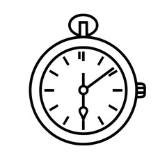 Pocket Watch  icon, Pocket Watch PNG, Pocket Watch SVG, Vintage Pocket Watch vector, Vintage Pocket Watch cut files, Vintage Pocket Watch Silhouette, Stopwatch SVG, Svg files for Cricut, Clock clipart