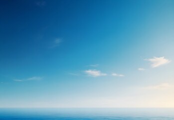 Obraz premium Beautiful blue sky with white fluffy clouds background