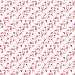 Happy Heart Seamless Vector Pattern Design