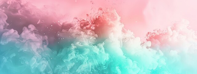 Obraz premium Abstract color gradient background grainy pink blue green white noise texture backdrop banner poster header cover design