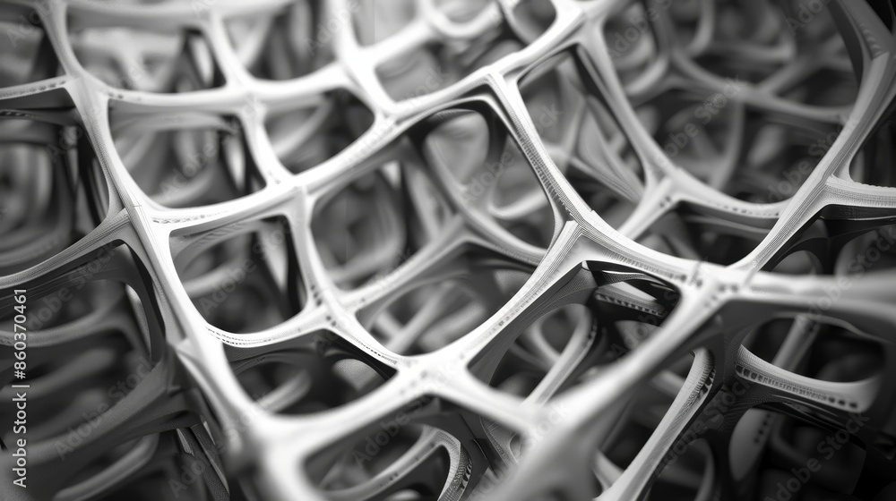 Wall mural a close up of a mesh of squares and triangles generated by ai