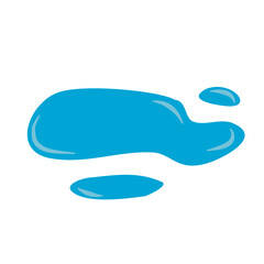 Blue Water Drop Liquid Vector Illustration 