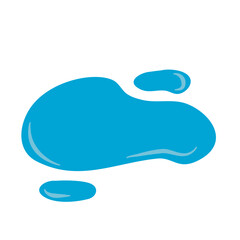 Blue Water Drop Liquid Vector Illustration 