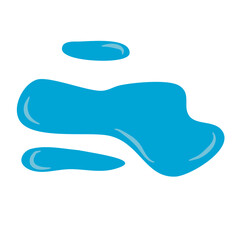 Blue Water Drop Liquid Vector Illustration 