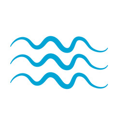 Water Line Symbol Wave Vector 
