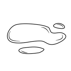 Water Drop Liquid Lines Style Vector 