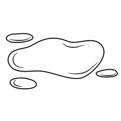 Water Drop Liquid Lines Style Vector 