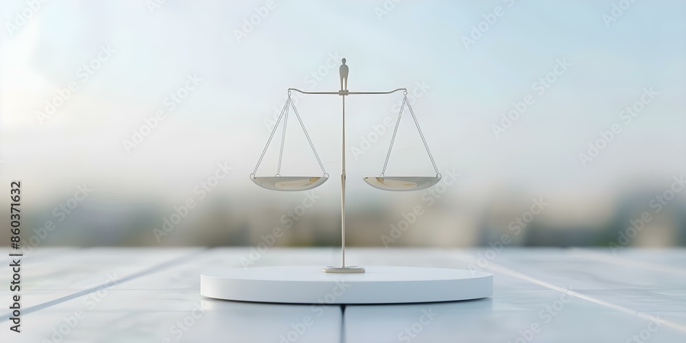 Poster navigating ethical dilemmas in development a 3d conceptual rendering of balancing human values. conc