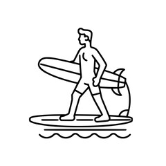 Surfing Svg, Surfboard Svg, Surf Clipart, Surfer Man Svg, Surf Svg, Surf Cut File, Summer Svg, Ocean Wave Svg, Surf Cricut, Palm Beach Svg, Surfing svg, Surfer svg, Ocean clipart, Summer sport silhoue