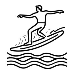 Surfing Svg, Surfboard Svg, Surf Clipart, Surfer Man Svg, Surf Svg, Surf Cut File, Summer Svg, Ocean Wave Svg, Surf Cricut, Palm Beach Svg, Surfing svg, Surfer svg, Ocean clipart, Summer sport silhoue