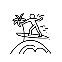 Surfing Svg, Surfboard Svg, Surf Clipart, Surfer Man Svg, Surf Svg, Surf Cut File, Summer Svg, Ocean Wave Svg, Surf Cricut, Palm Beach Svg, Surfing svg, Surfer svg, Ocean clipart, Summer sport silhoue