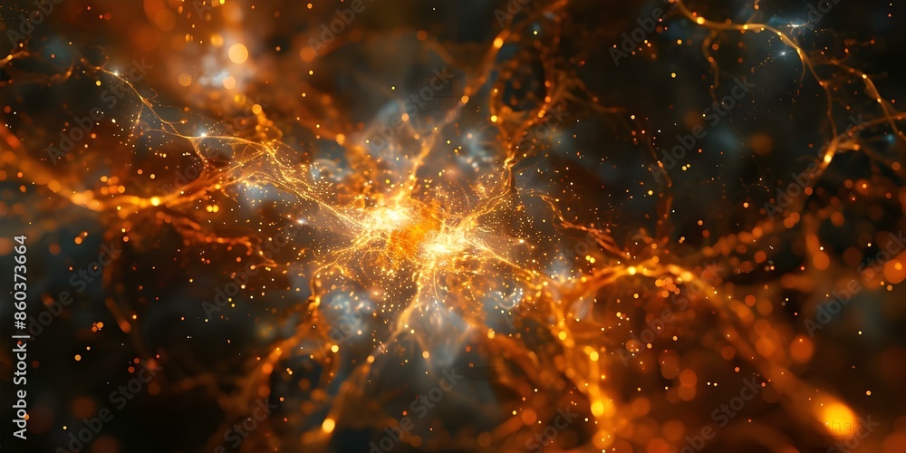 Aufkleber the cosmic web exploring the structure of matter in space's galaxy filaments and superclusters. conc