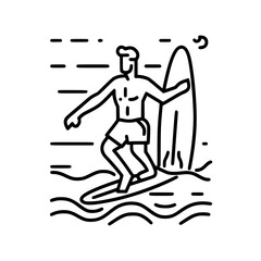 Fototapeta premium Surfing Svg, Surfboard Svg, Surf Clipart, Surfer Man Svg, Surf Svg, Surf Cut File, Summer Svg, Ocean Wave Svg, Surf Cricut, Palm Beach Svg, Surfing svg, Surfer svg, Ocean clipart, Summer sport silhoue