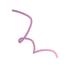 Colourful Abstract Doodle line, stroke