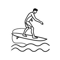 Surfing Svg, Surfboard Svg, Surf Clipart, Surfer Man Svg, Surf Svg, Surf Cut File, Summer Svg, Ocean Wave Svg, Surf Cricut, Palm Beach Svg, Surfing svg, Surfer svg, Ocean clipart, Summer sport silhoue