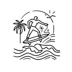 Surfing Svg, Surfboard Svg, Surf Clipart, Surfer Man Svg, Surf Svg, Surf Cut File, Summer Svg, Ocean Wave Svg, Surf Cricut, Palm Beach Svg, Surfing svg, Surfer svg, Ocean clipart, Summer sport silhoue