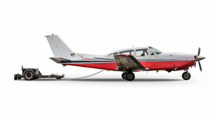 Aircraft Tugs: Moves aircraft safely on the ground without engine power isolated on white background