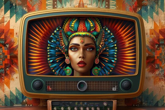 Retro label with bold typography, nostalgic, vibrant colors, vintage style, graphic design