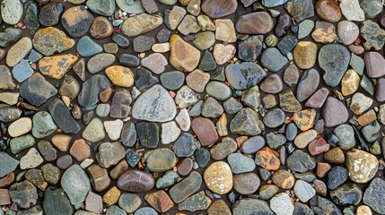 Vibrant Mixed Color Path Texture Background for Outdoor Scenes Generative AI