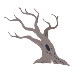 Fototapeta premium Dead tree icon clipart avatar logtotype isolated vector illustration