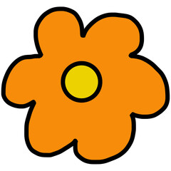 cute orange flowers