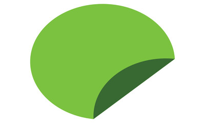 Blank sticker. blank label.  isolated on white background. EPS 10