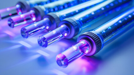 Ultraviolet (UV) Lamps: Reveals fluorescent indications of defects during inspections isolated on white background