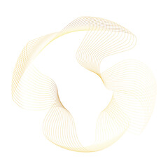 Abstract Circle gold shape abstract frame border background element