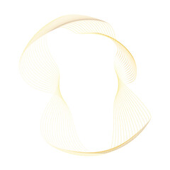 Abstract Circle gold shape abstract frame border background element