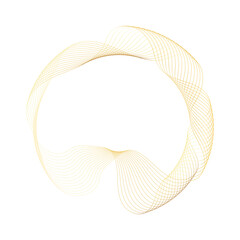 Abstract Circle gold shape abstract frame border background element