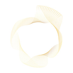 Abstract Circle gold shape abstract frame border background element