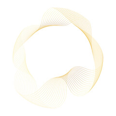 Abstract Circle gold shape abstract frame border background element