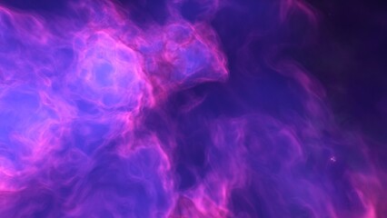 A blue and purple space background with stars and a galaxy
