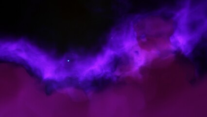 A blue and purple space background with stars and a galaxy
