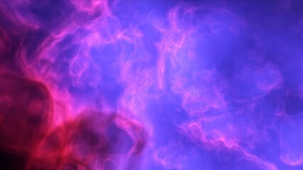 A blue and purple space background with stars and a galaxy

