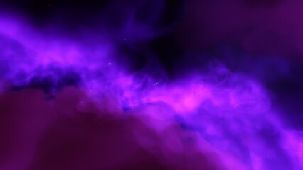 A purple space background with stars and a galaxy
