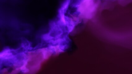 A purple space background with stars and a galaxy
